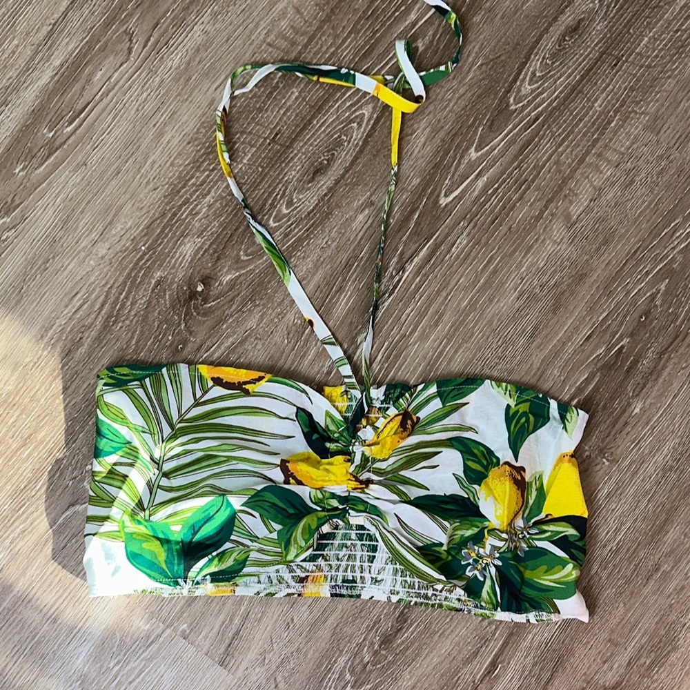 Tropical Leaf & Lemon Print 2 Piece Set Size XL